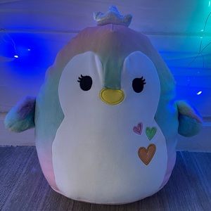 11” Louisa the Rainbow 🌈 Ombré Valentines 💌 Penguin 🐧